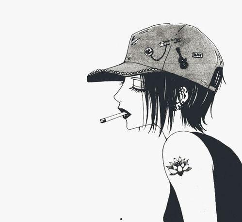 插画吃瓜少女头像动漫,动漫少女的甜蜜吃瓜时光